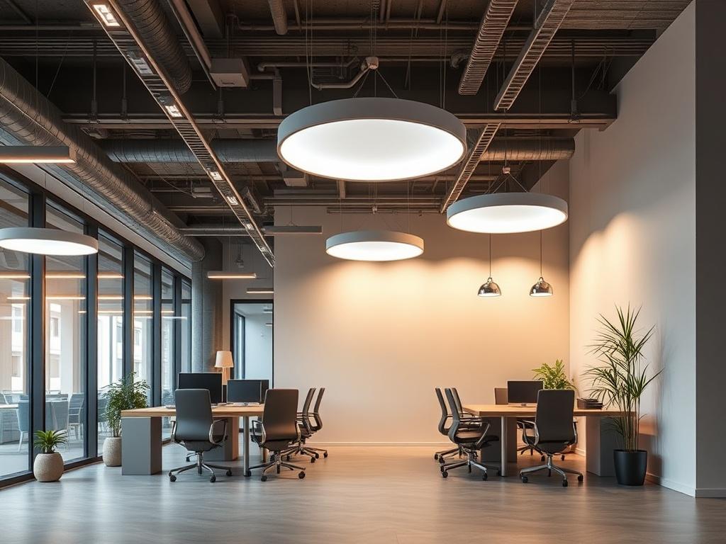     Conception de l'Éclairage pour un Bureau Économe en Énergie. Exemple concret : scénario de rénovation d'un open space