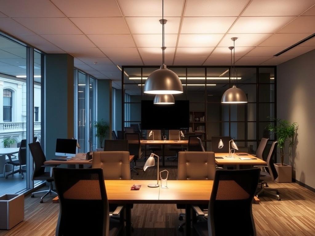     Conception de l'Éclairage pour un Bureau Économe en Énergie. Étapes pour concevoir l'éclairage d'un bureau